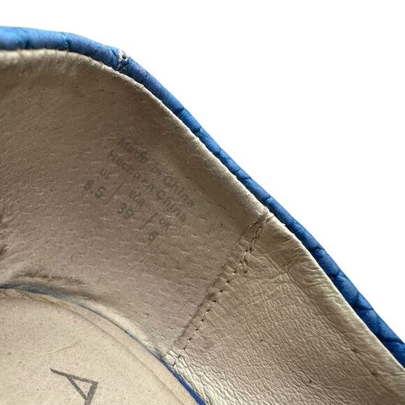 ALDO Women's Pointed Toe Flats Blue Textured Slip-On Size 8.5 - Picture 6 of 6